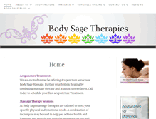 Tablet Screenshot of bodysagemassage.com